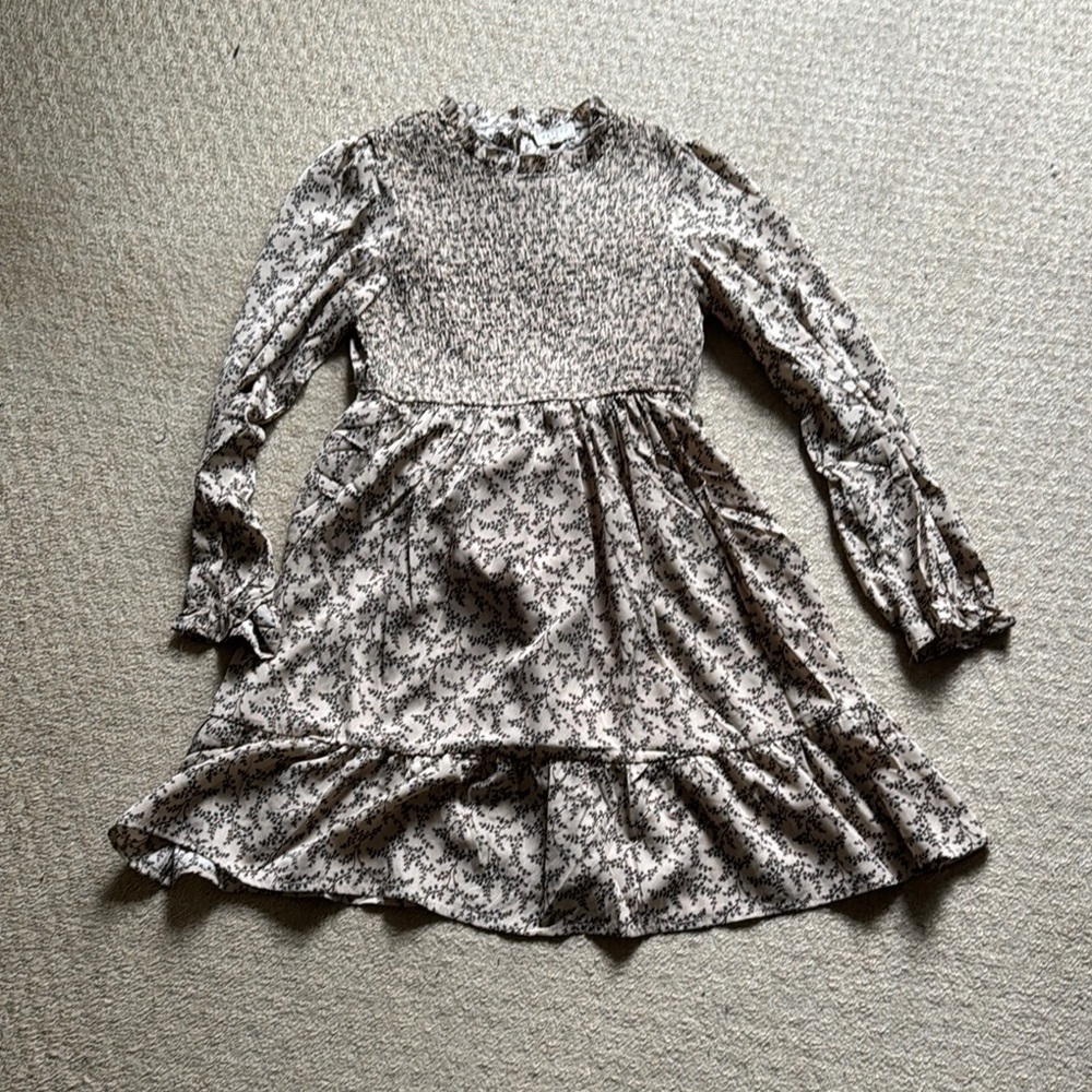 Floral Patterned Kids Dress